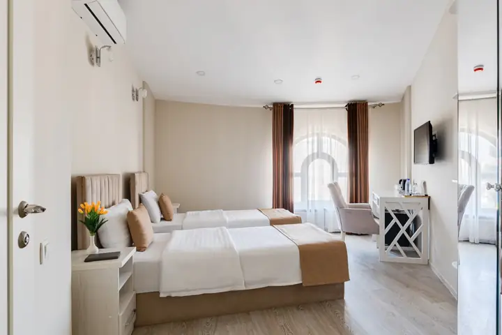 Двухместный номер с 2 отдельными кроватями — Shoxjahon Hotel, 2