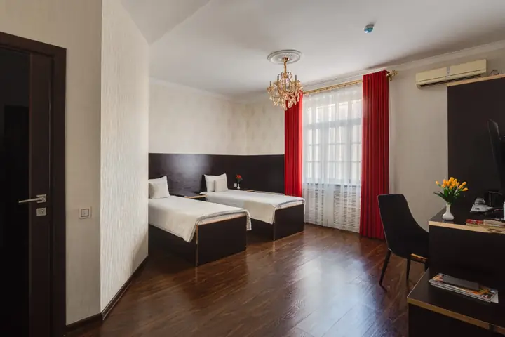 Двухместный номер с 2 отдельными кроватями — Shoxjahon Hotel, 3