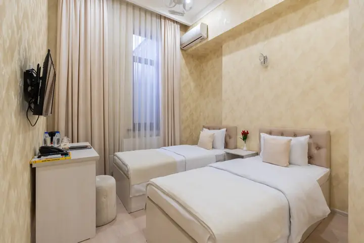 Двухместный номер с 2 отдельными кроватями — Shoxjahon Hotel, 7